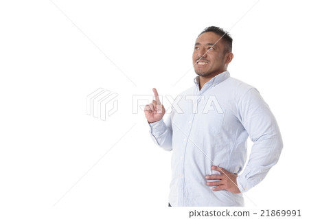 A man with a pointing pose A man with a pointing pose 21869991