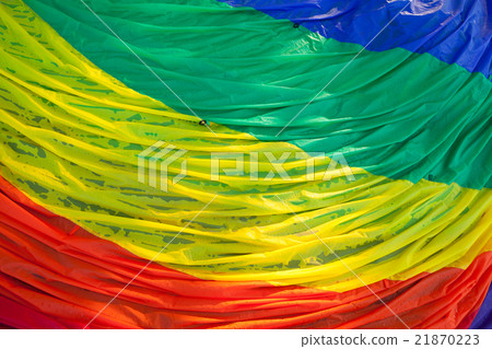 Abstract color background of closeup into balloon  21870223