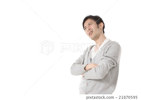 姿勢的男性思考的人 21870595