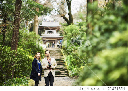 外國遊客參觀鎌倉 21871854