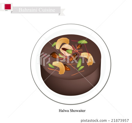 Bahraini Corn Starch Jelly with Saffron and Nuts 21873957