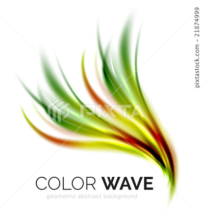 Abstract color wave design element 21874999