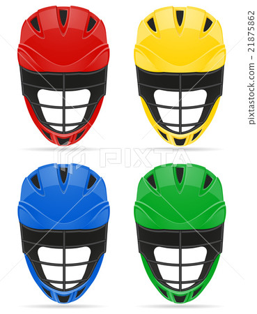 lacrosse helmets vector illustration 21875862