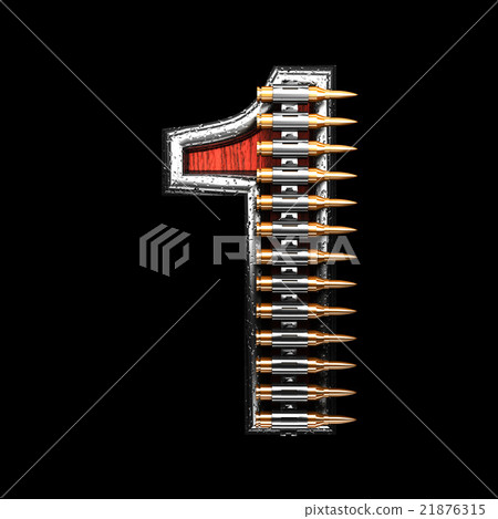 1 military letter. 3D illustration 21876315