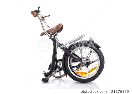 folding bike isolated on a white background folding bike isolated on a white background 21876529