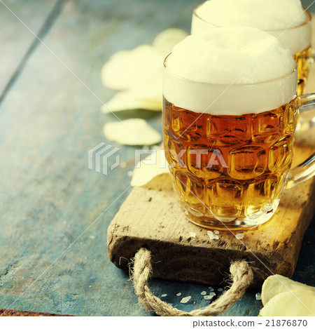 Beer and Potato Chips 21876870