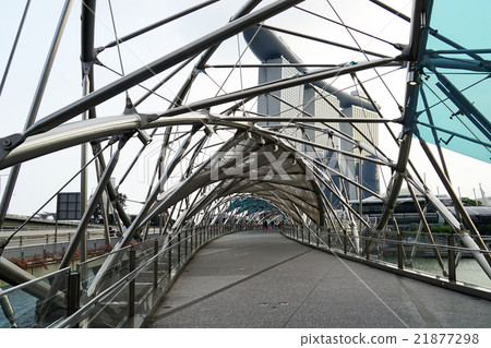 Marina Bay Sands Hotel and Helix Bridge 2 Marina Bay Sands Hotel and Helix Bridge 2 21877298