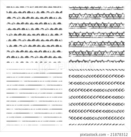 Collection of grunge patterns - Stock Illustration [21878312] - PIXTA