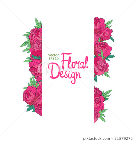 Floral vector border Floral vector border 21879273