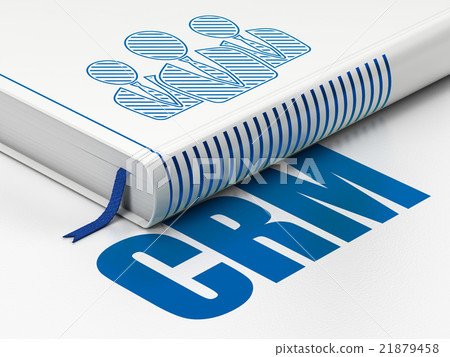 Business concept: book Business People, CRM on 21879458