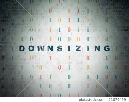 Finance concept: Downsizing on Digital Paper Finance concept: Downsizing on Digital Paper 21879459