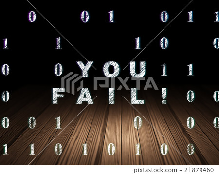 Business concept: You Fail! in grunge dark room Business concept: You Fail! in grunge dark room 21879460