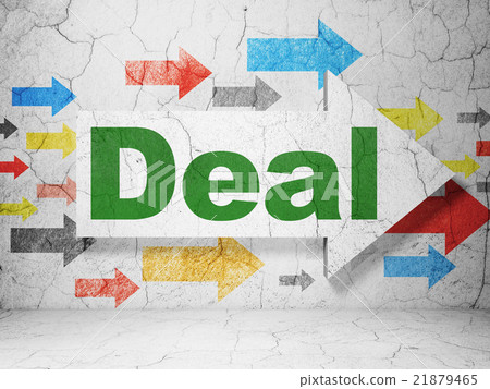 Finance concept: arrow with Deal on grunge wall Finance concept: arrow with Deal on grunge wall 21879465