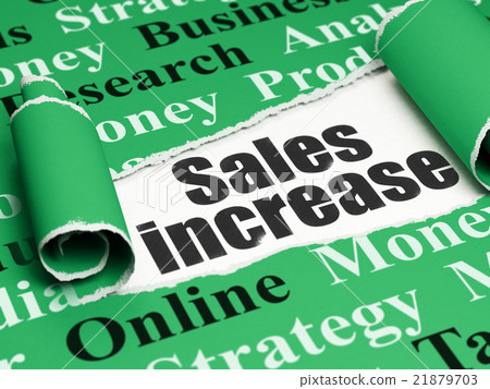 Marketing concept: black text Sales Increase under - Stock Illustration ...