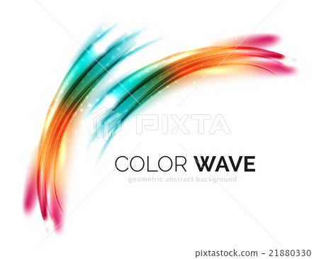 Blurred vector wave design elements Blurred vector wave design elements 21880330