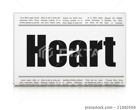 Medicine concept: newspaper headline Heart Medicine concept: newspaper headline Heart 21880508