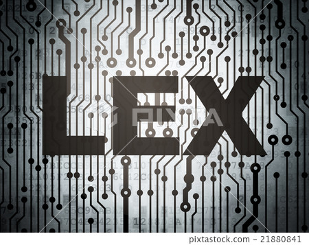 Law concept: circuit board with Lex Law concept: circuit board with Lex 21880841