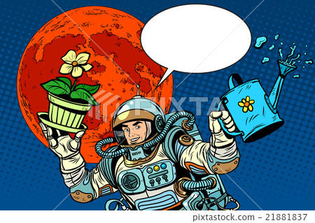 colonization Mars astronaut plants irrigation colonization Mars astronaut plants irrigation 21881837