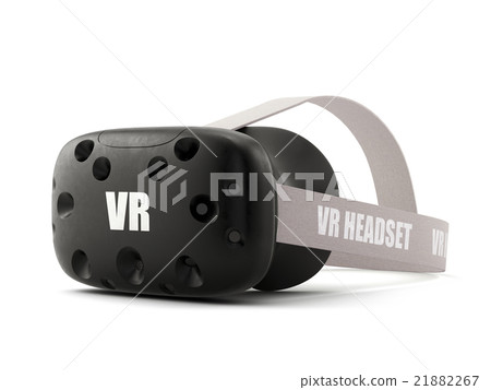 VR virtual reality headset isolated on white 21882267