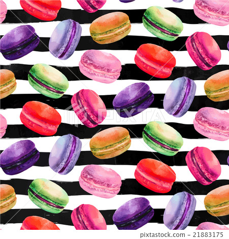 Watercolor macaron seamless pattern Watercolor macaron seamless pattern 21883175