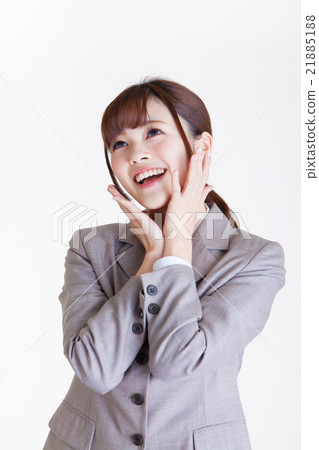 笑臉女員工靈感決議 笑臉女員工靈感決議 21885188