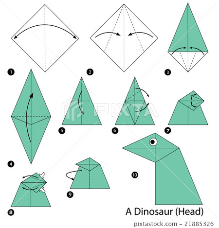 origami A Dinosaur (Head). origami A Dinosaur (Head). 21885326