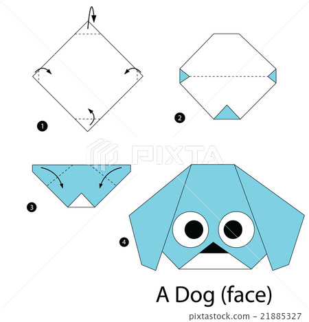 origami A Dog (face). origami A Dog (face). 21885327