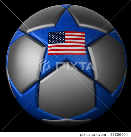 Soccer ball American flag 21886094