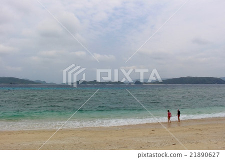 Nishiba海灘和兒童Akajima 21890627