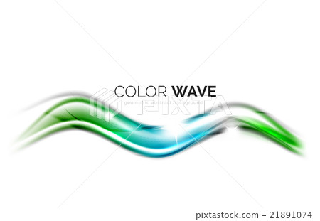 Abstract color wave design element - Stock Illustration [21891074] - PIXTA