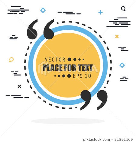 Abstract concept vector empty speech square quote Abstract concept vector empty speech square quote 21891169