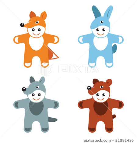 children's carnival costumes hare fox wolf bear 21891456