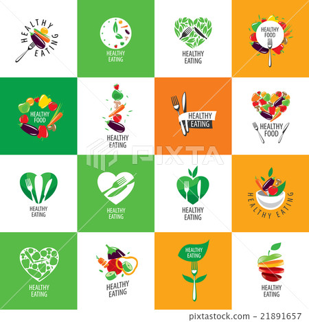 vector logo healthy eating 21891657