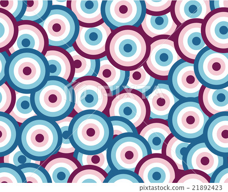 rounds white blue red seamless pattern 21892423