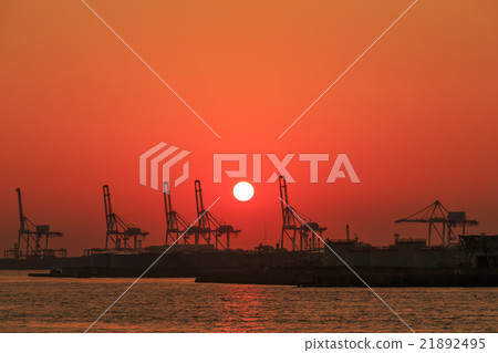 大阪港/日落 大阪港/日落 21892495