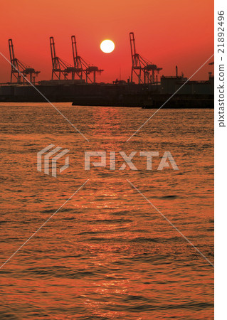 大阪港/日落 21892496