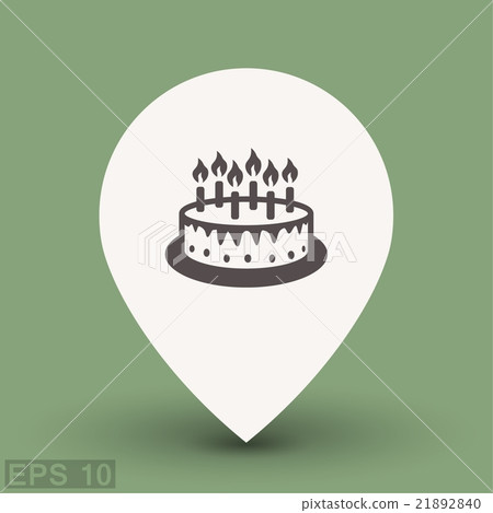 Pictograph of cake - Stock Illustration [21892840] - PIXTA