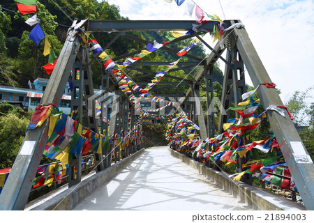 the bridge to Poon Hill , Nepal 21894003