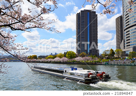 Tourist boat of Osaka Okawa 21894847