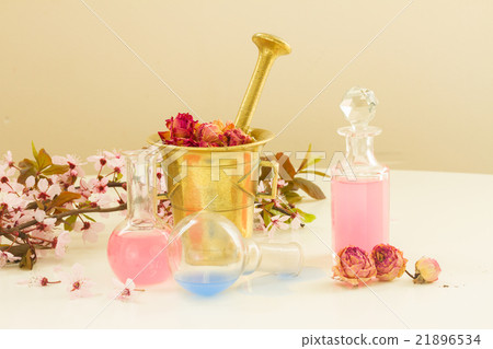 aromatherapy - dry flowers and potions 21896534