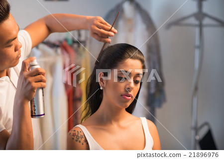 Working on hairstyle 21896976