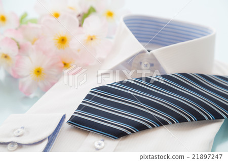 New shirt and necktie and Sakura Spring image New shirt and necktie and Sakura Spring image 21897247