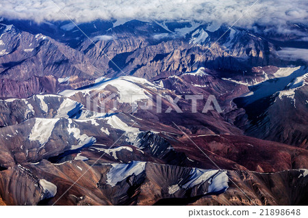 Himalayas mountains aerial view 21898648