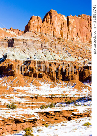 Capitol Reef National Park in winter, Utah, USA 21898743