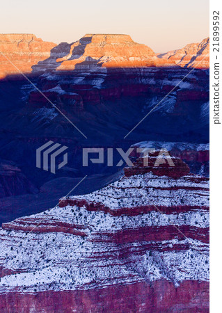 Grand Canyon National Park in winter, Arizona, USA Grand Canyon National Park in winter, Arizona, USA 21899592