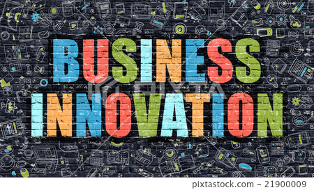 Multicolor Business Innovation on Dark Brickwall Multicolor Business Innovation on Dark Brickwall 21900009