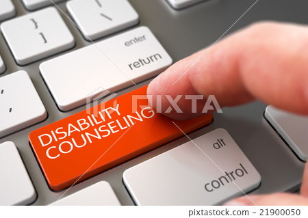 Disability Counseling on Keyboard Key Concept. 21900050