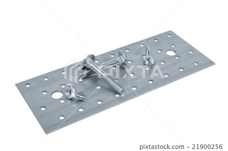 Perforated metal plate furniture screw and nuts 21900256