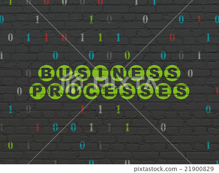 Business concept: Business Processes on wall 21900829