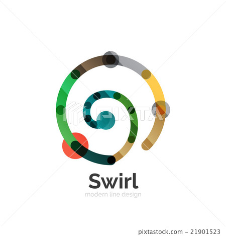Vector swirl circle logo 21901523
